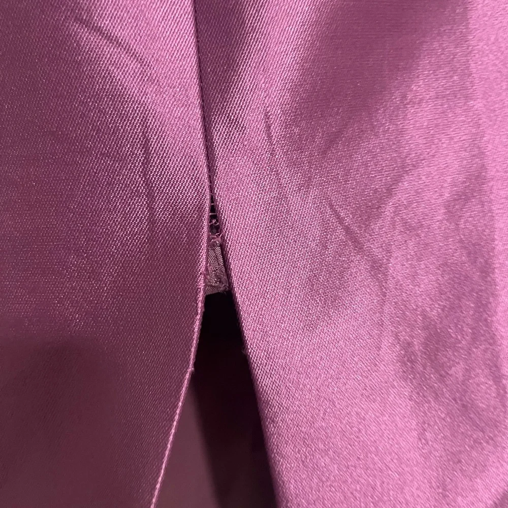 Kay Unger purple Silk/cotton Pencil Skirt - Picture 9 of 9